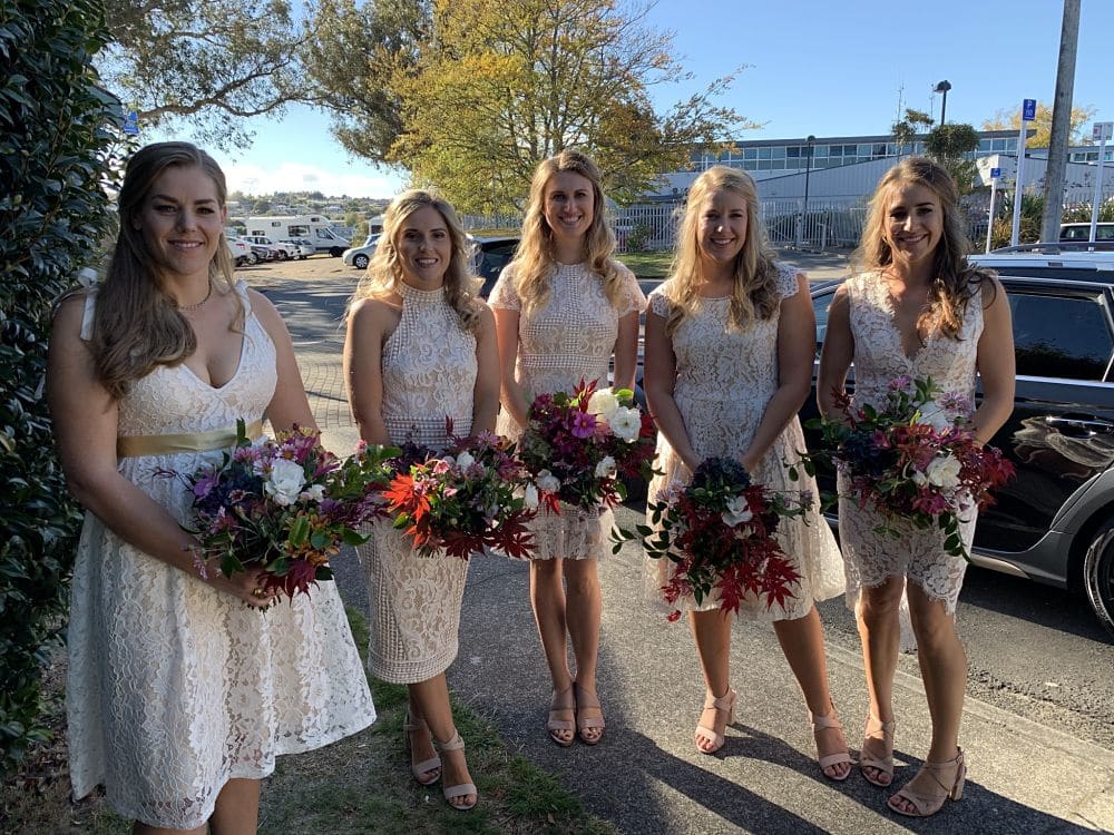 Lake Taupo Yacht Club - Bridesmaids Waiting To Enter Reception