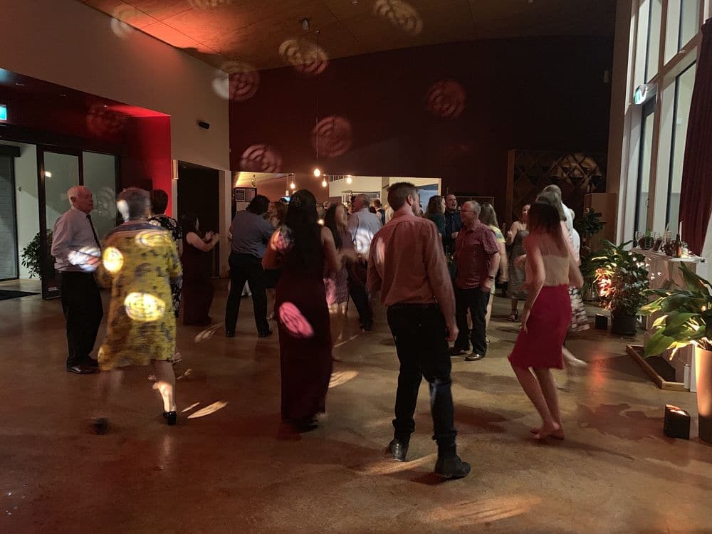 Okurukuru - Guests dancing at wedding reception