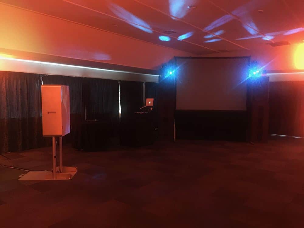Huka Falls Resort - DJ Set up in conference room for school ball