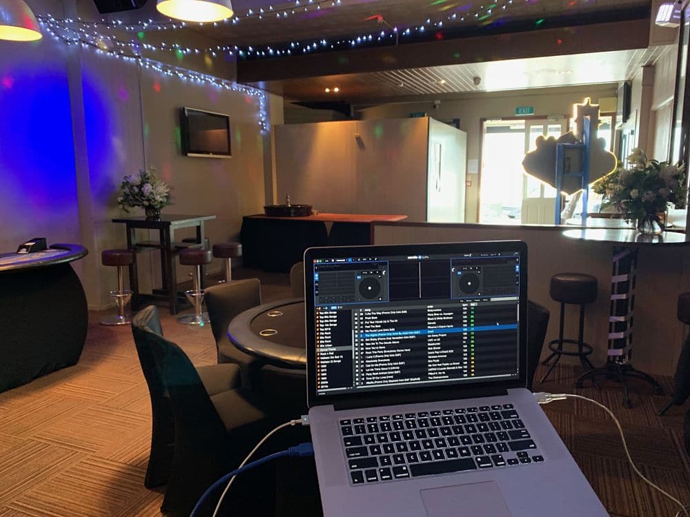 The Function Room Taupo - Dj hire equipment set up