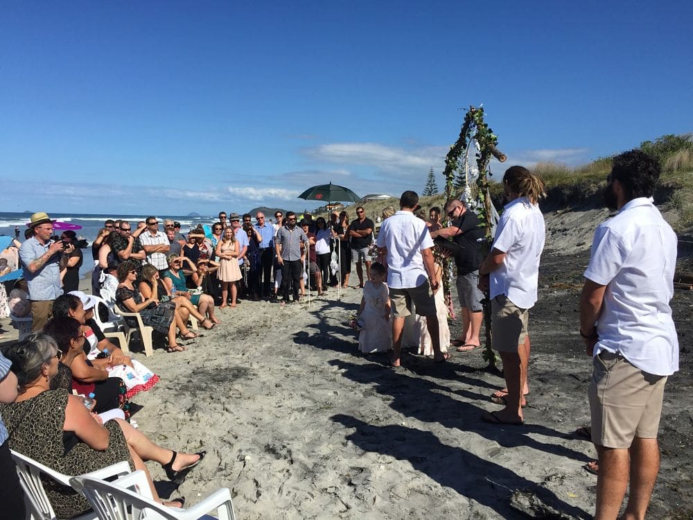 Waihi Beach Wedding Ceremony - 5 minutes walk from Waihi Beach Community Centre