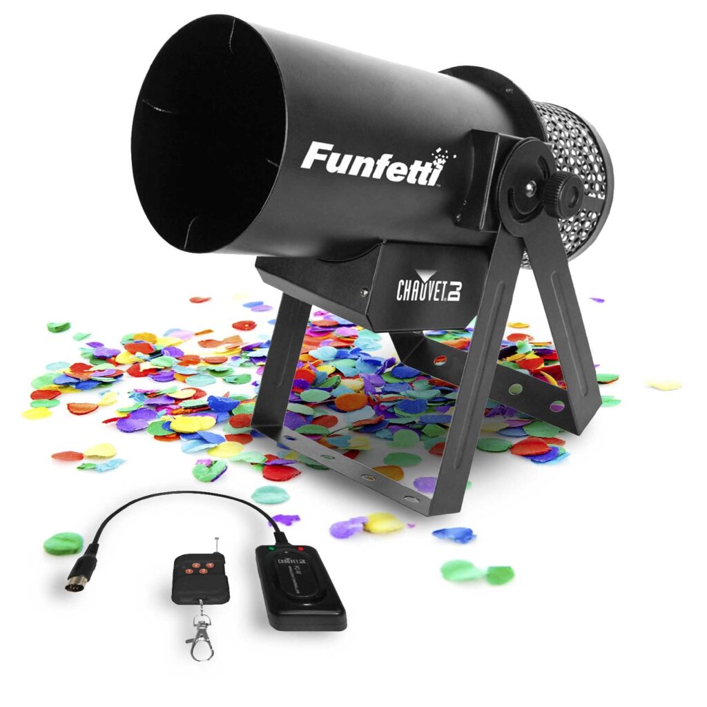 chauvet dj funfetti shot confetti cannon