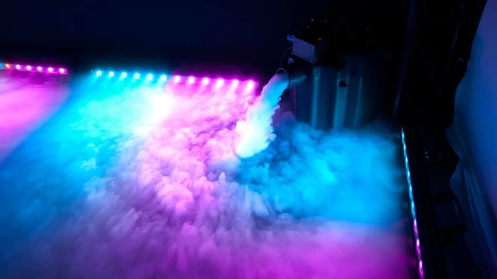 fog machine hire dry ice chauvet nimbus